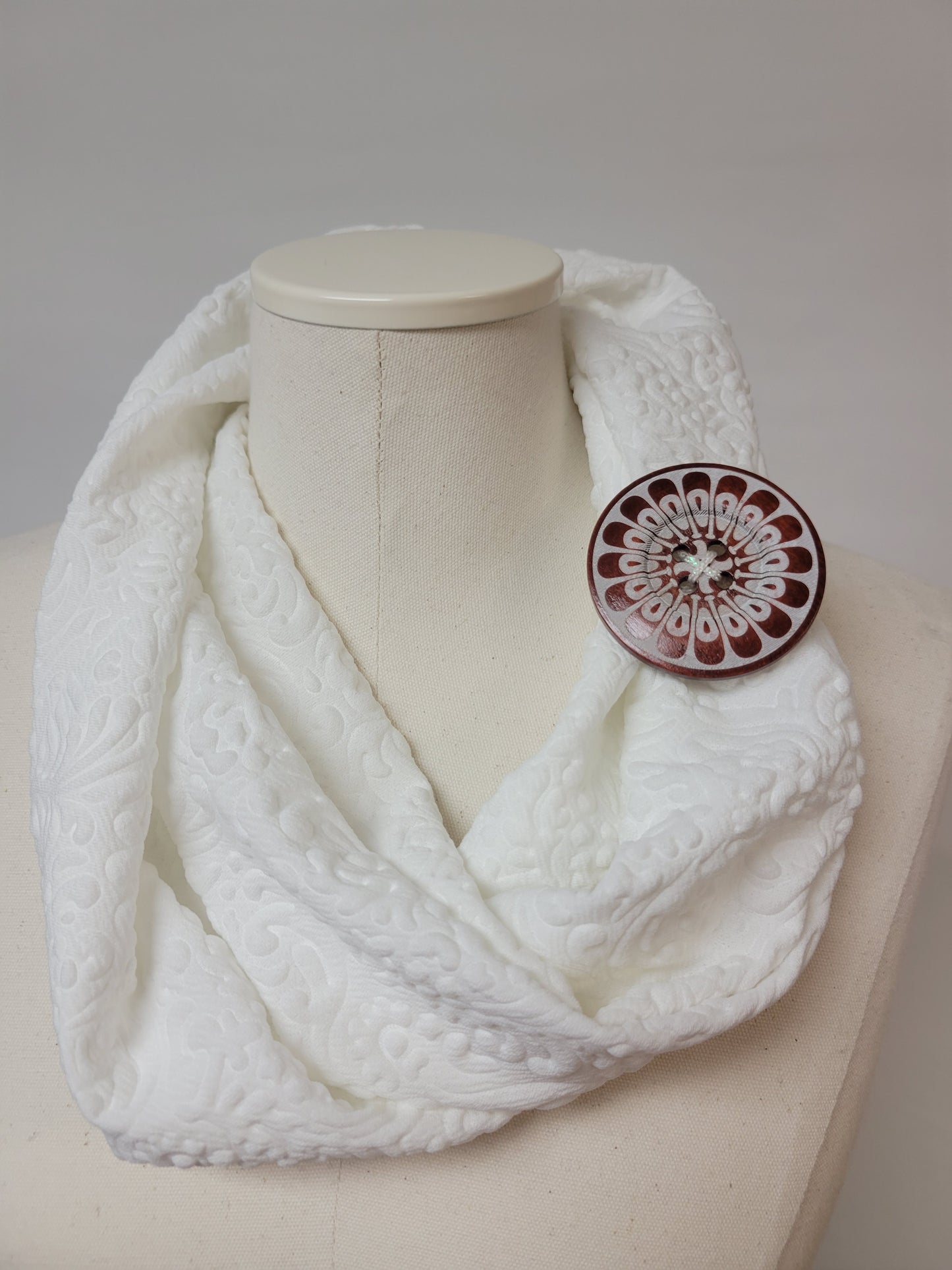Floral design button