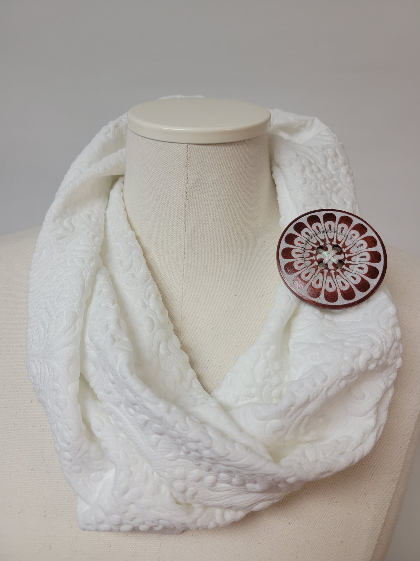 Floral design button