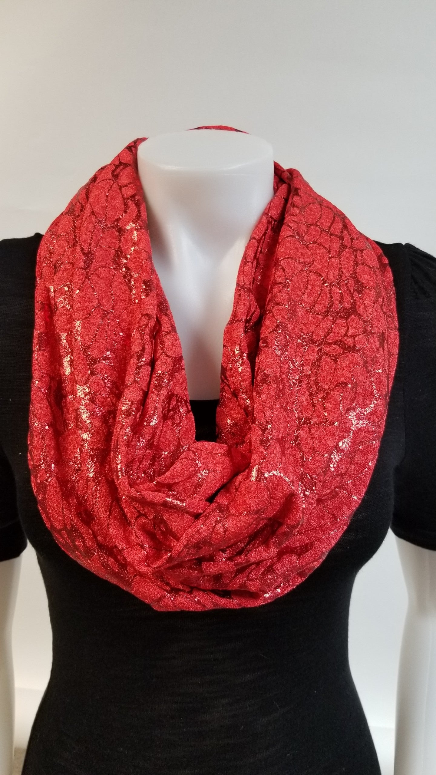 Candy Apple Red Scarf