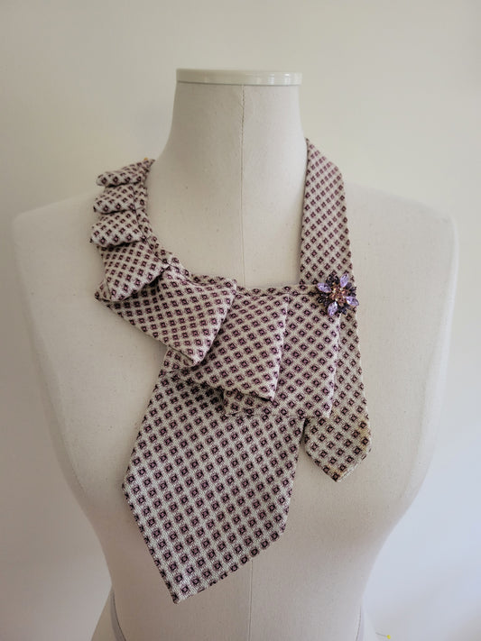 Rosé Ruffle Necklace
